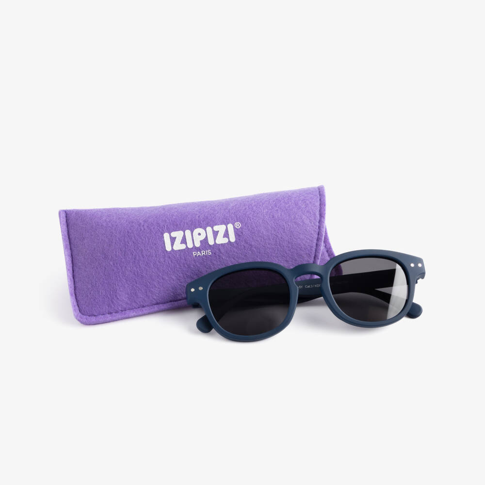 IZIPIZI-Navy Blue UV Protective Sunglasses (3-5 years) | Childrensalon