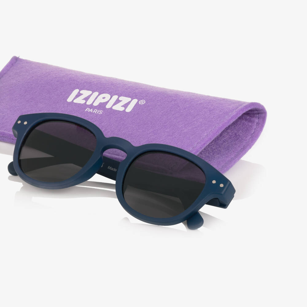 IZIPIZI-Navy Blue UV Protective Sunglasses (3-5 years) | Childrensalon