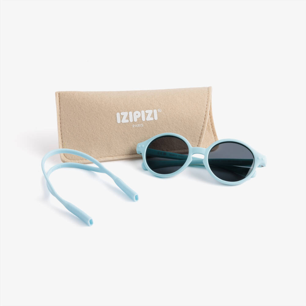 IZIPIZI-Pale Blue UV Protective Sunglasses (0-3 years) | Childrensalon