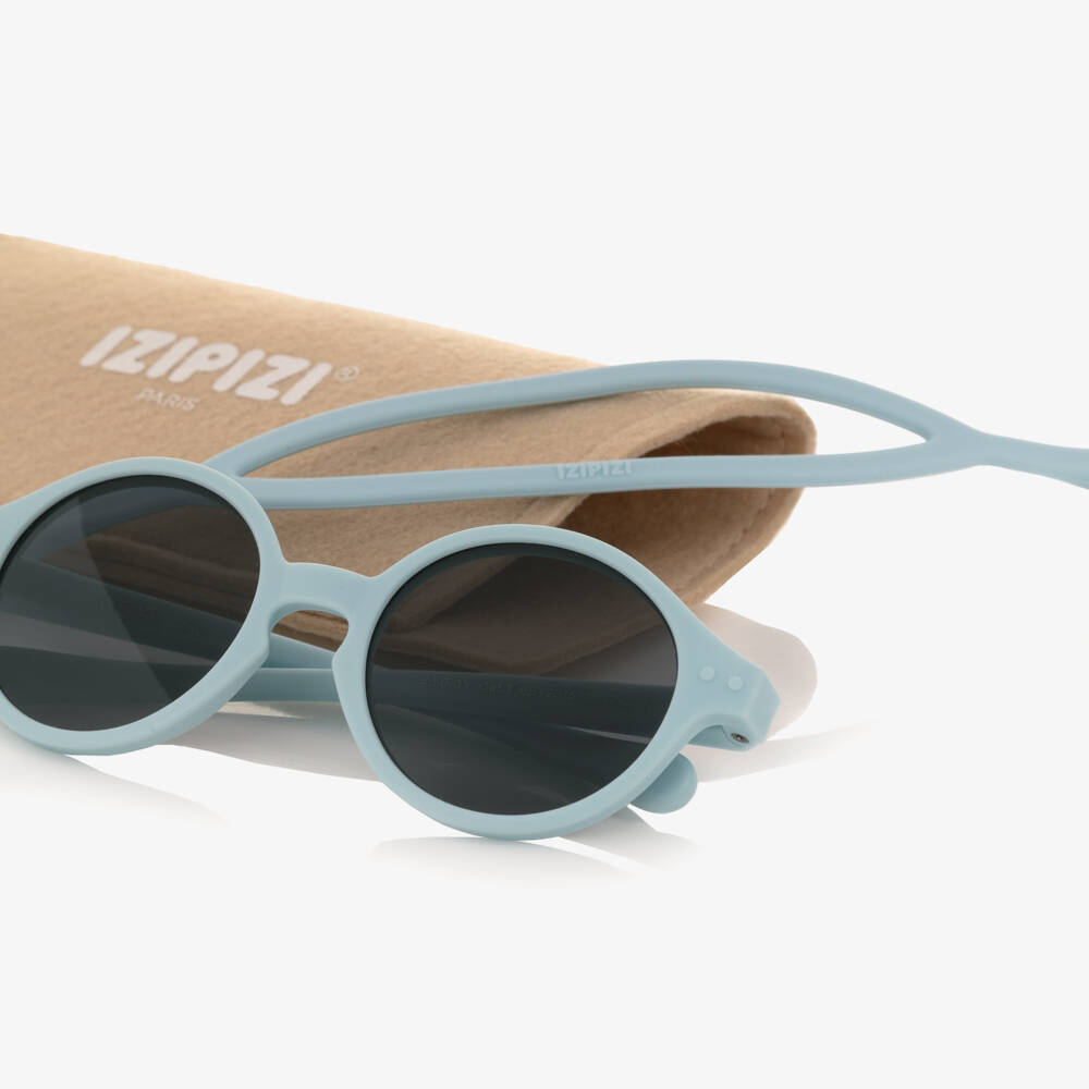 IZIPIZI-Pale Blue UV Protective Sunglasses | Childrensalon