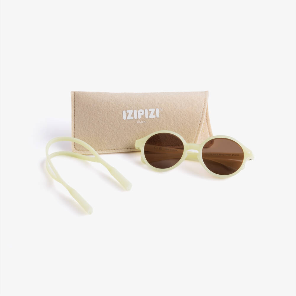 IZIPIZI-Pale Yellow UV Protective Sunglasses (0-3 years) | Childrensalon