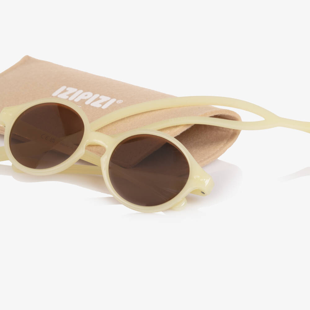 IZIPIZI-Pale Yellow UV Protective Sunglasses | Childrensalon