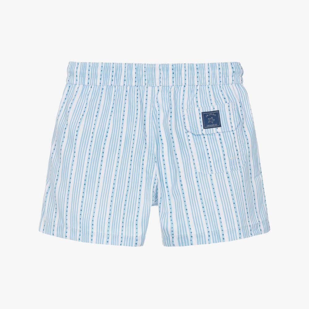 J&Josh-Шорты-плавки голубые в полоску для мальчиков | Childrensalon