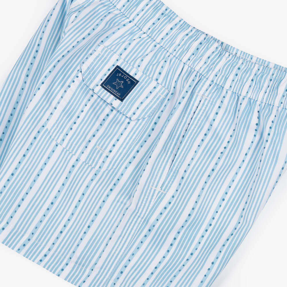 J&Josh-Шорты-плавки голубые в полоску для мальчиков | Childrensalon