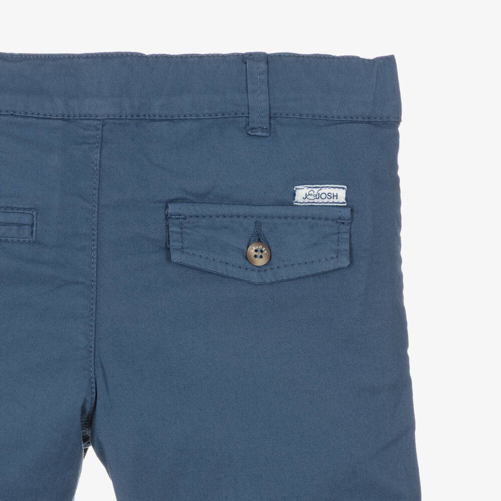 J&Josh-Брюки чинос синие из хлопка для мальчиков | Childrensalon