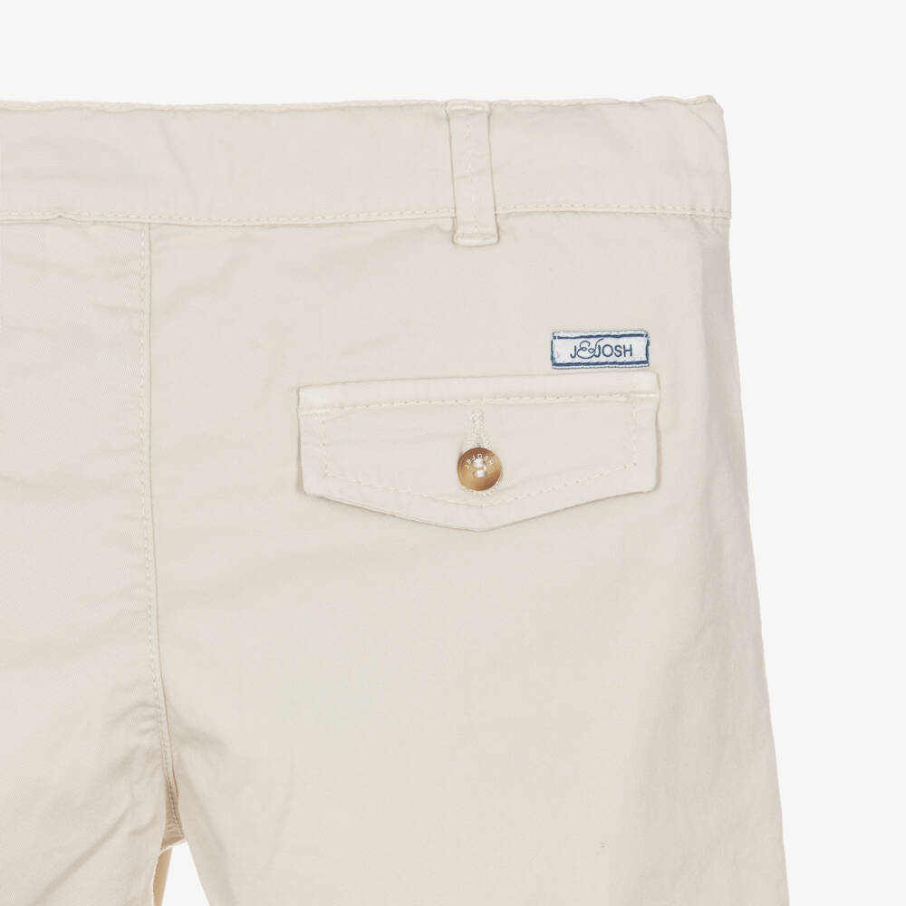 J&Josh-بنطلون تشينو قطن لون بيج فاتح للأولاد | Childrensalon
