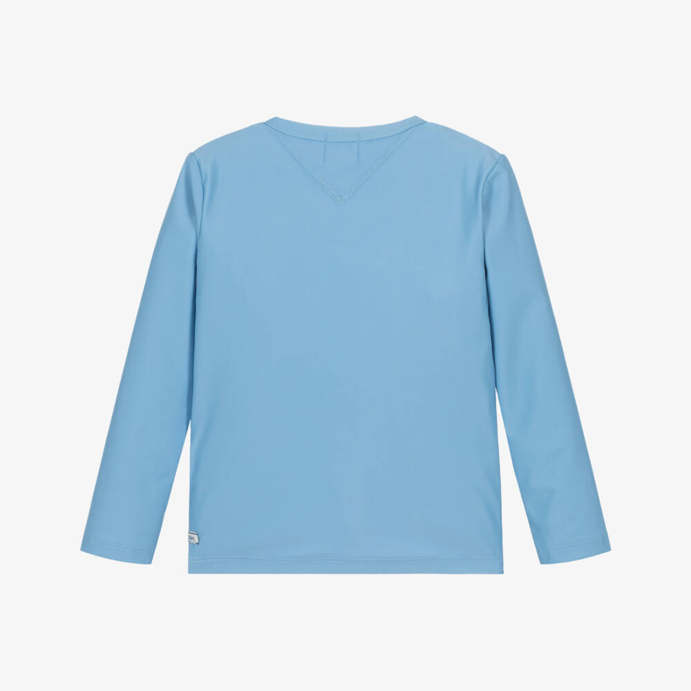 J&Josh-توب سباحة واقي من الشمس لون أزرق سماوي للأولاد (UPF50+) | Childrensalon