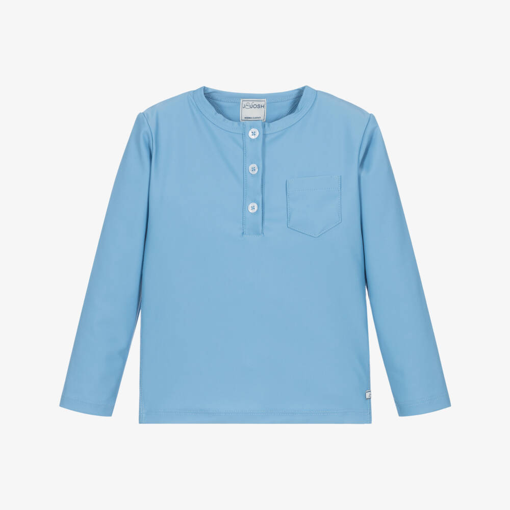 J&Josh-توب سباحة واقي من الشمس لون أزرق سماوي للأولاد (UPF50+) | Childrensalon