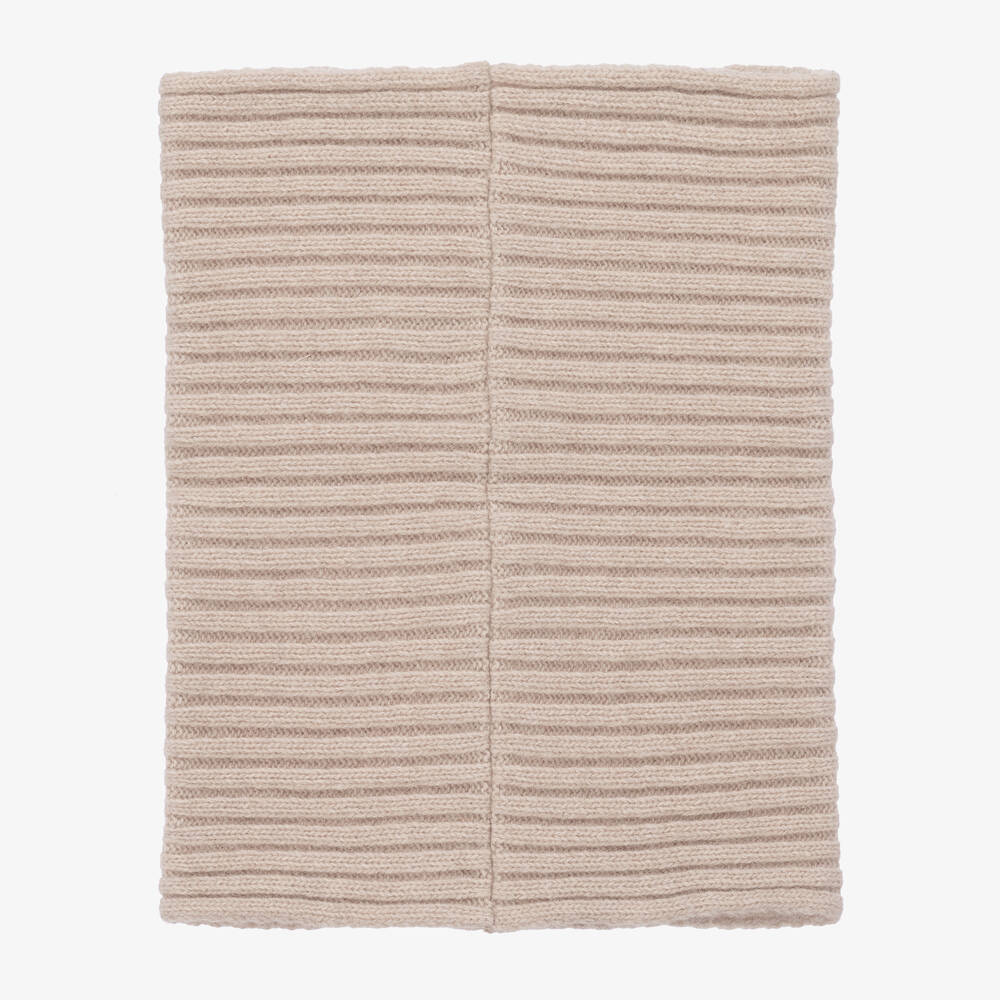 Jamiks-وشاح سنود صوف محبوك لون بيج | Childrensalon