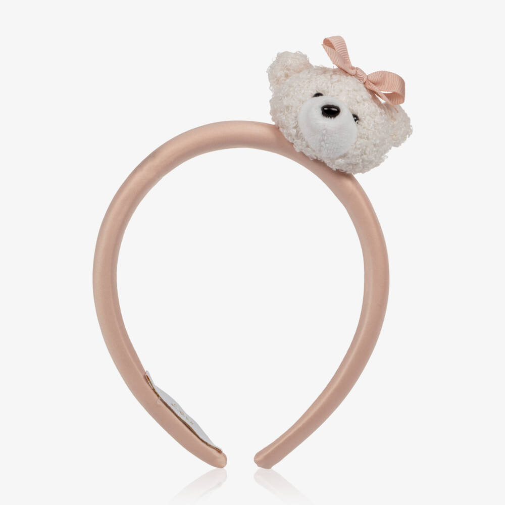 Jamiks-Girls Pale Pink Teddy Bear Hairband | Childrensalon