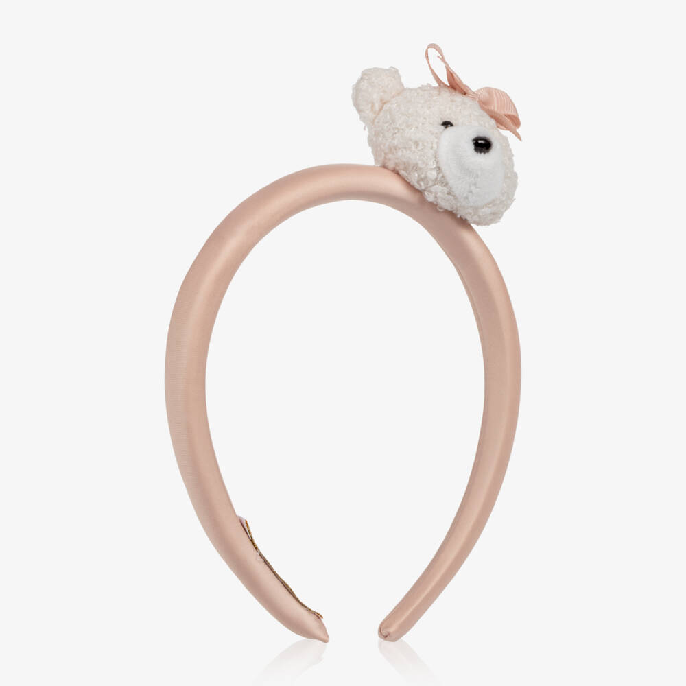 Jamiks-Girls Pale Pink Teddy Bear Hairband | Childrensalon