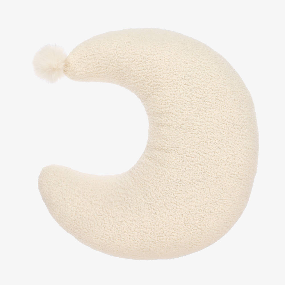 Jamiks-Ivory Moon Bouclé Fleece Nursing Pillow (52cm) | Childrensalon