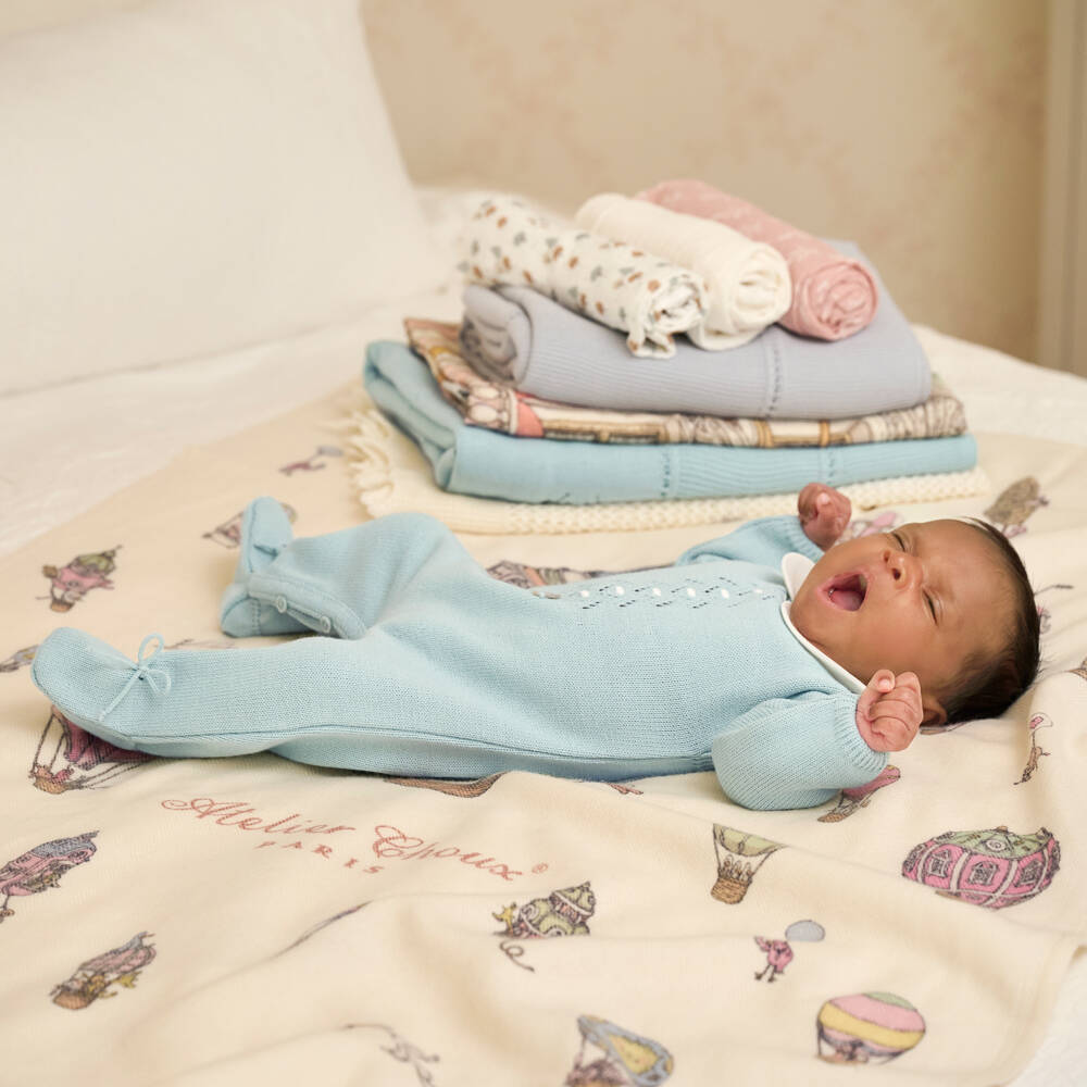 Jamiks-Ivory Organic Cotton Tree Print Muslin Cloths (2 Pack) | Childrensalon