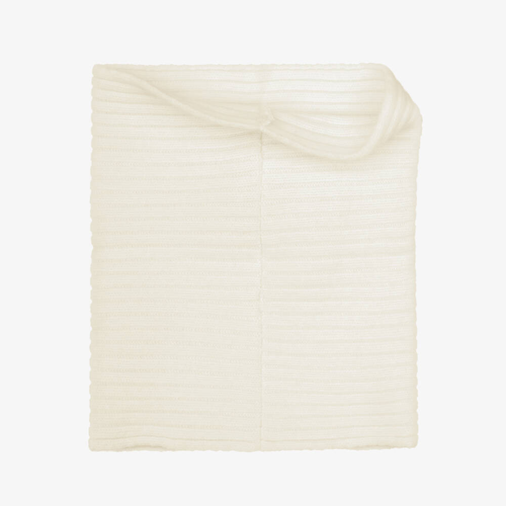 Jamiks-Ivory Snood in a Merino Wool Knit | Childrensalon