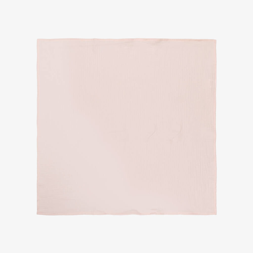 Jamiks-White & Pink Cotton Hot Air Balloon Muslin Cloths (2 Pack) | Childrensalon
