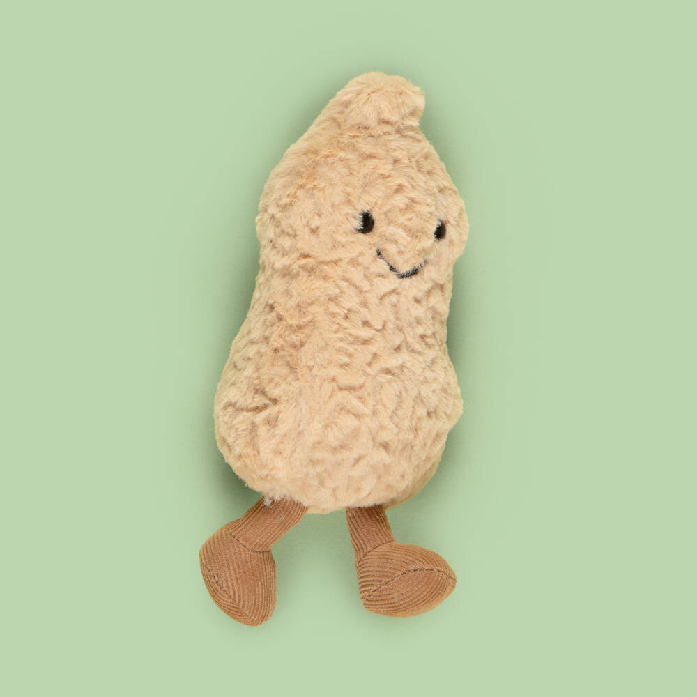 Jellycat-Amuseables Beige Peanut Soft Toy (15cm) | Childrensalon