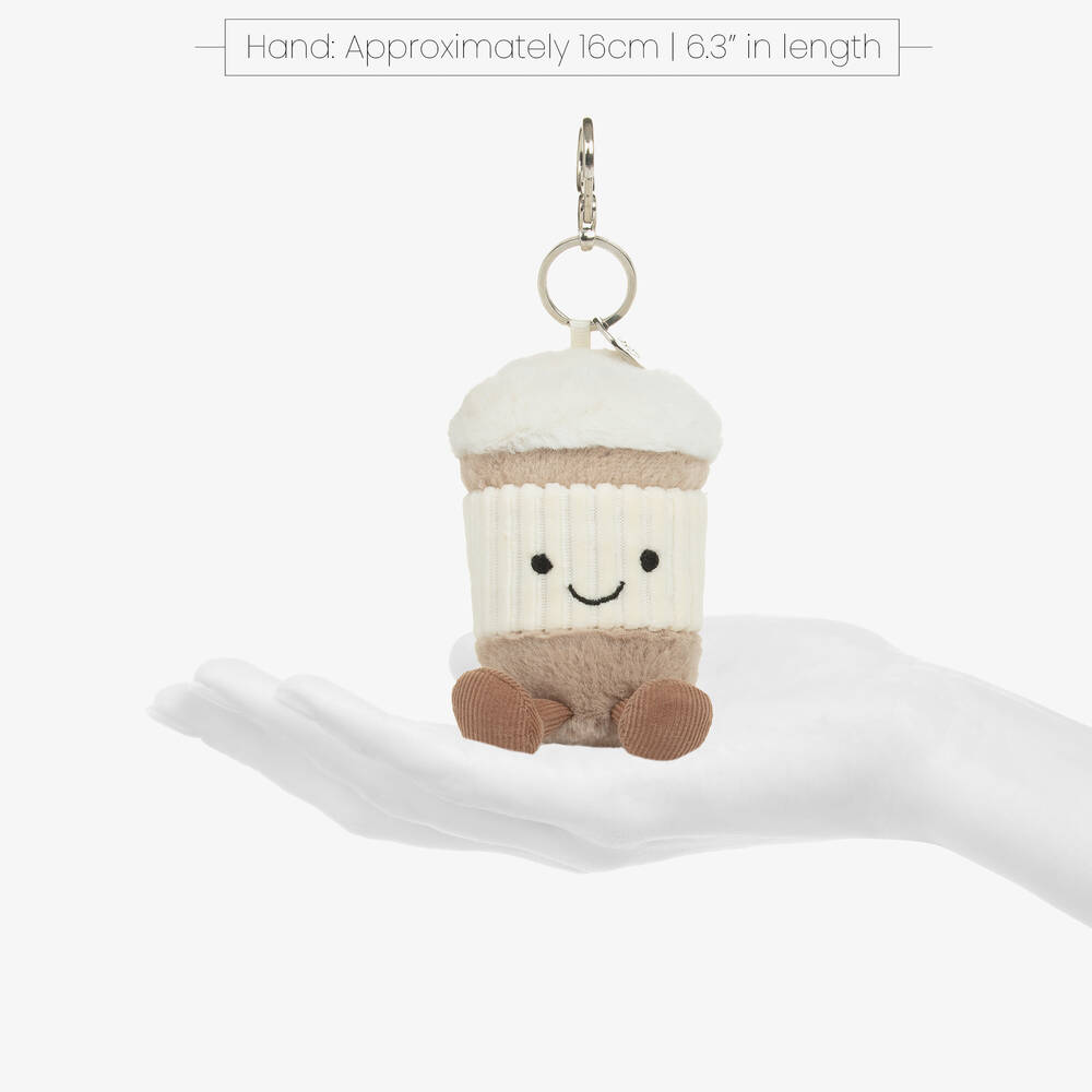Jellycat-Amuseables Coffee-To-Go Bag Charm (18cm) | Childrensalon
