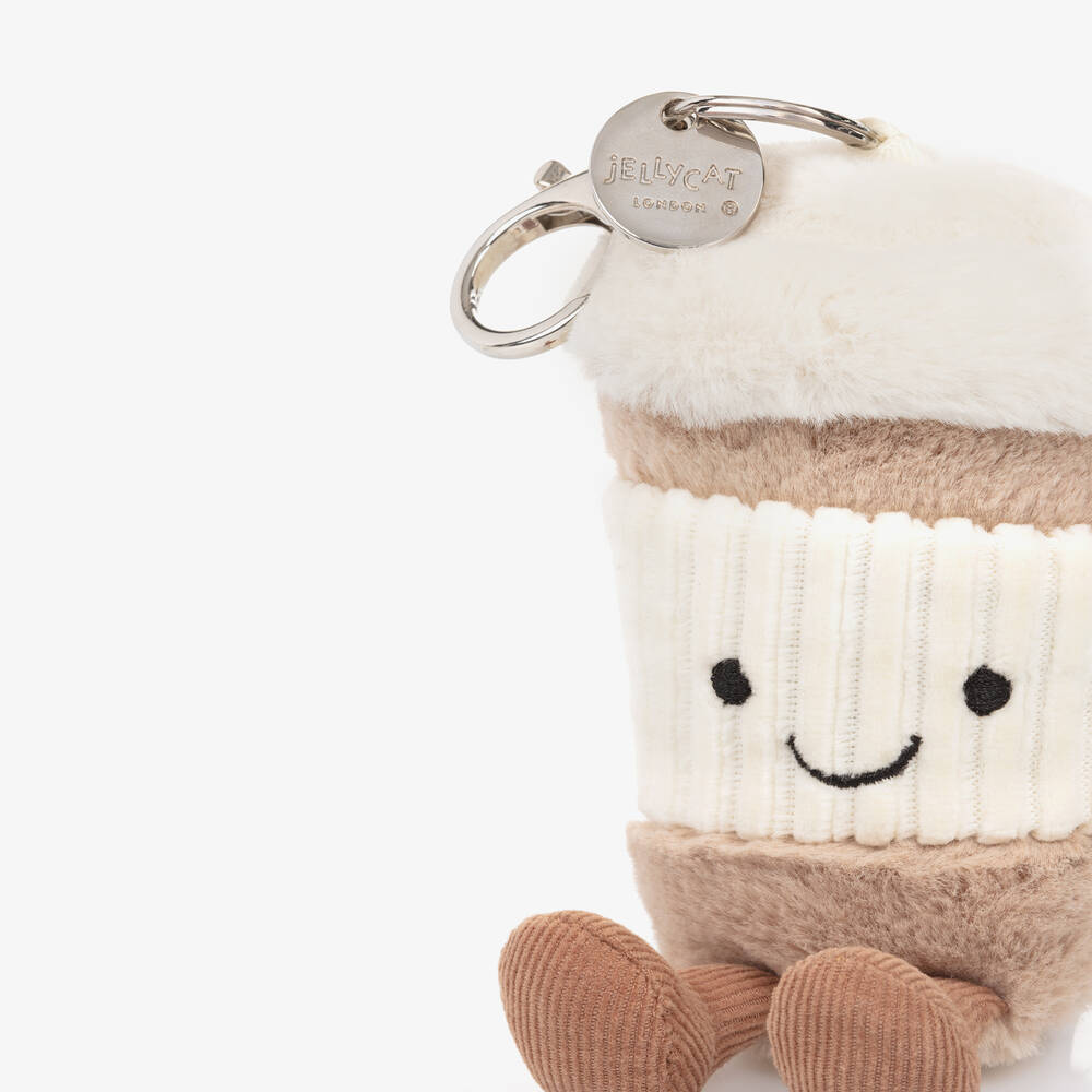 Jellycat-Amuseables Coffee-To-Go Bag Charm (18cm) | Childrensalon