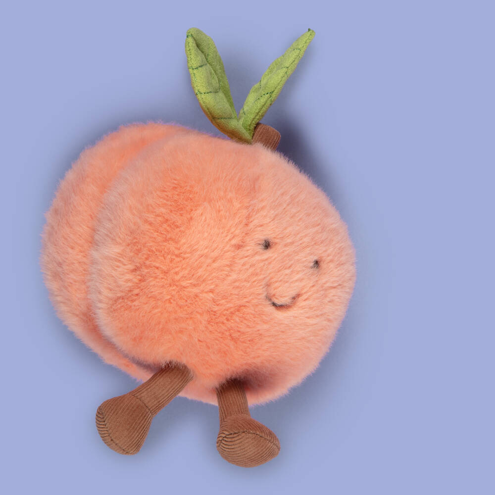 Jellycat-Amuseables Peach Soft Toy (14cm) | Childrensalon