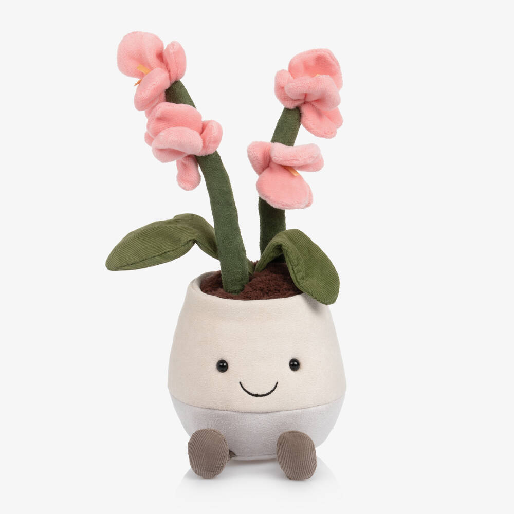 Jellycat-Amuseables Pink Orchid Soft Toy (25cm) | Childrensalon