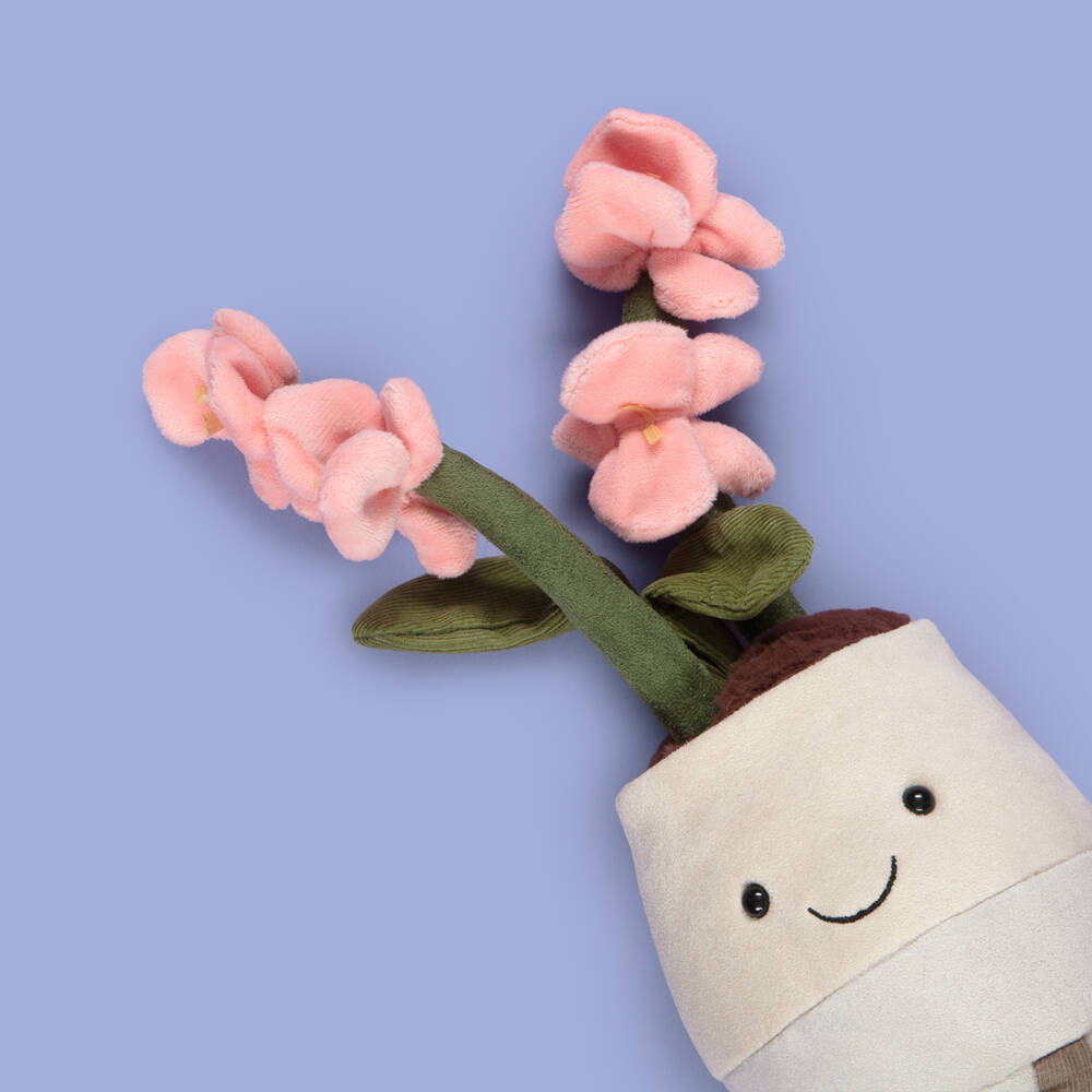 Jellycat-Amuseables Pink Orchid Soft Toy (25cm) | Childrensalon