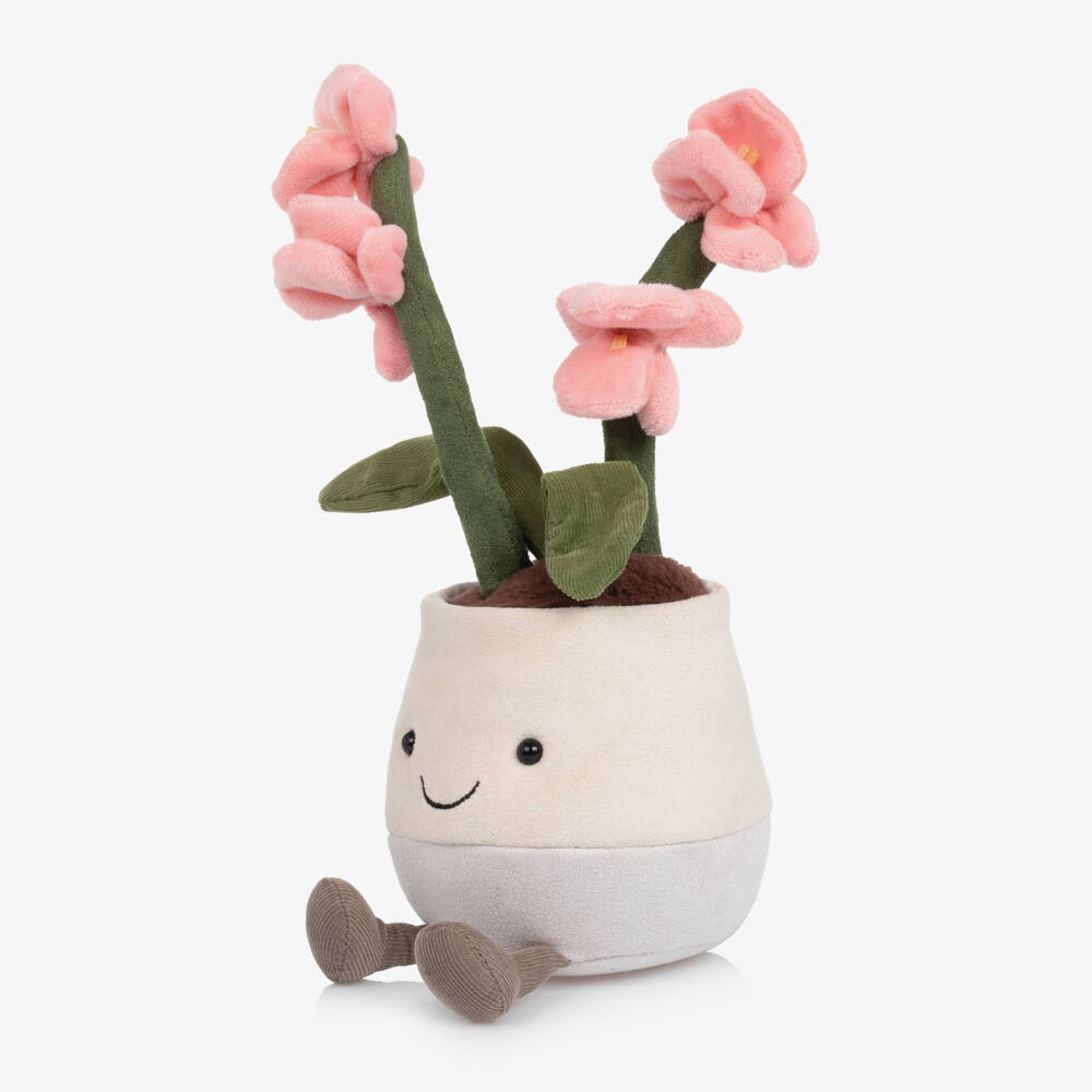 Jellycat-Amuseables Pink Orchid Soft Toy (25cm) | Childrensalon