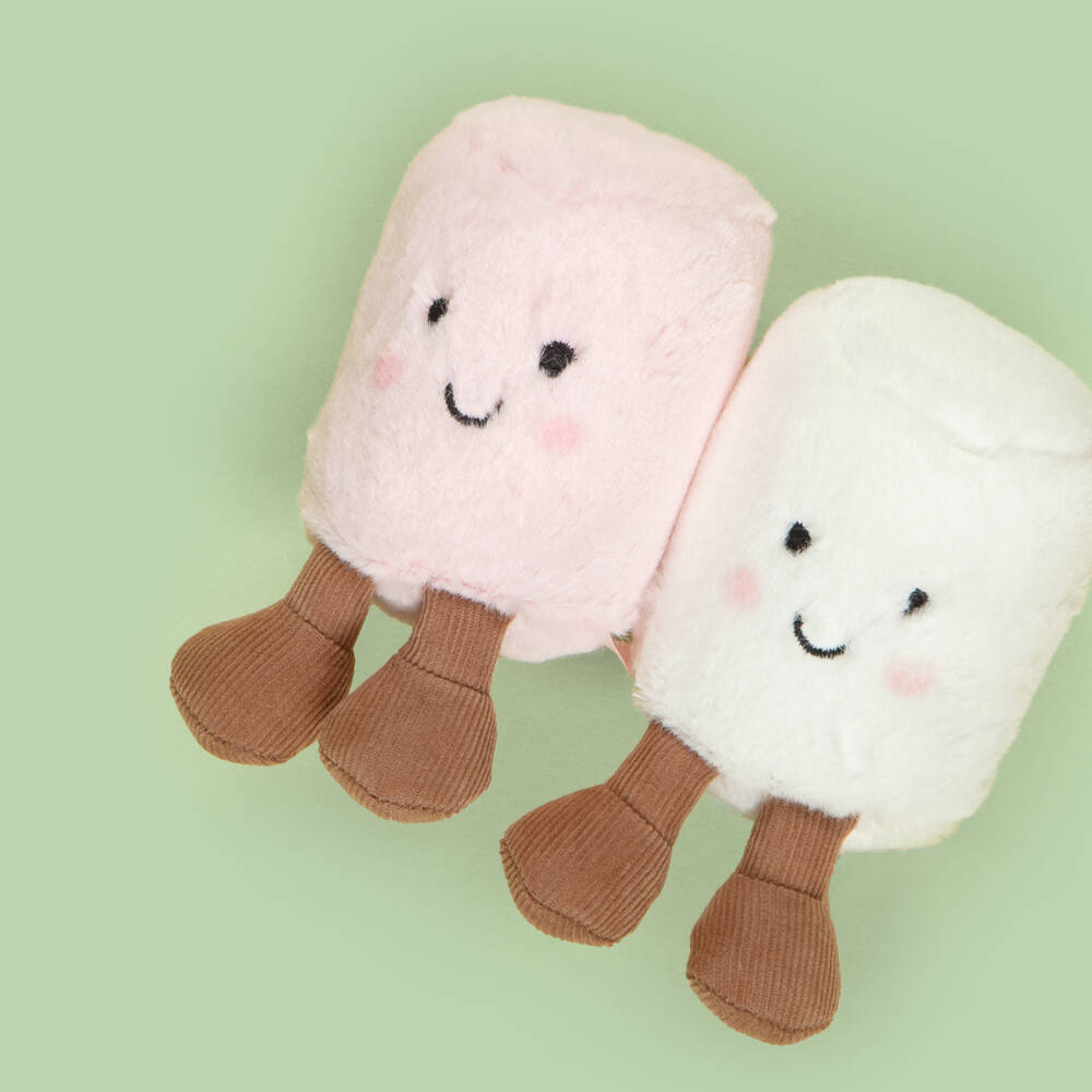 Jellycat-Amuseables Pink & White Marshmallows Soft Toy (15cm) | Childrensalon