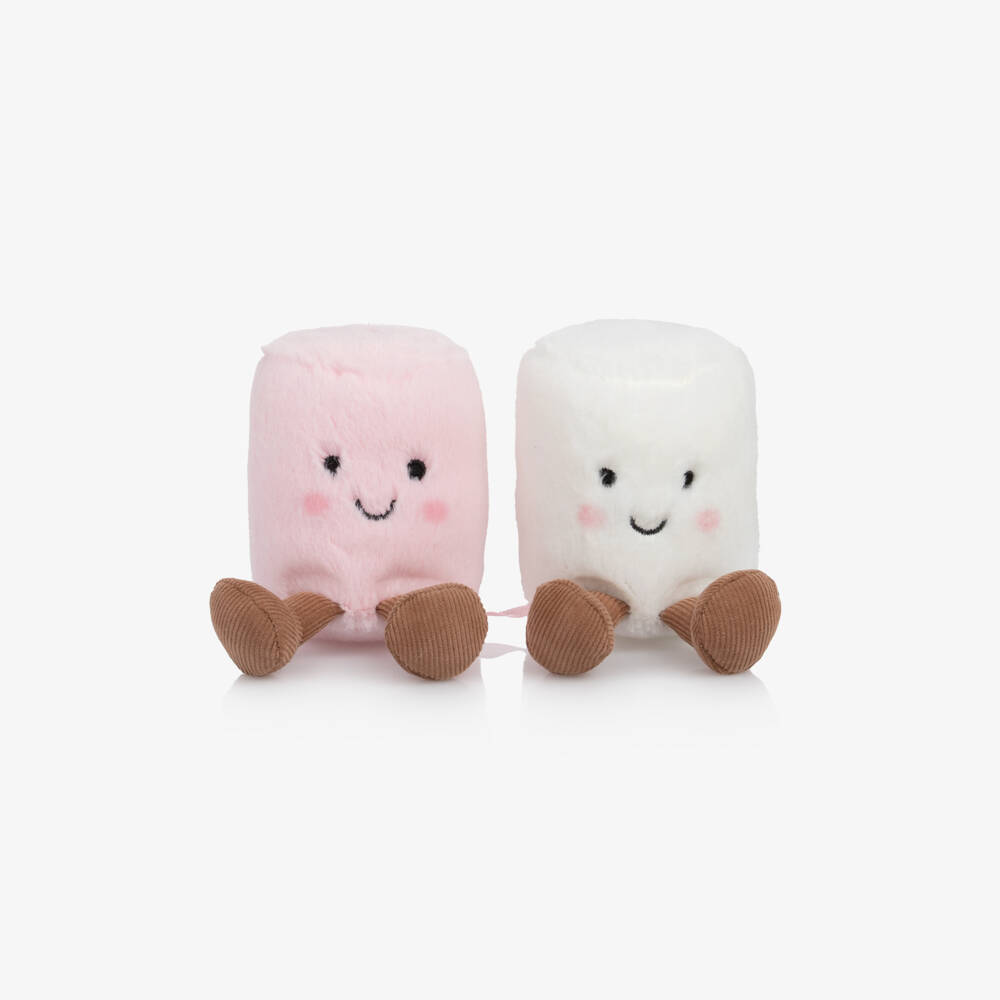 Jellycat-Amuseables Pink & White Marshmallows Soft Toy (15cm) | Childrensalon