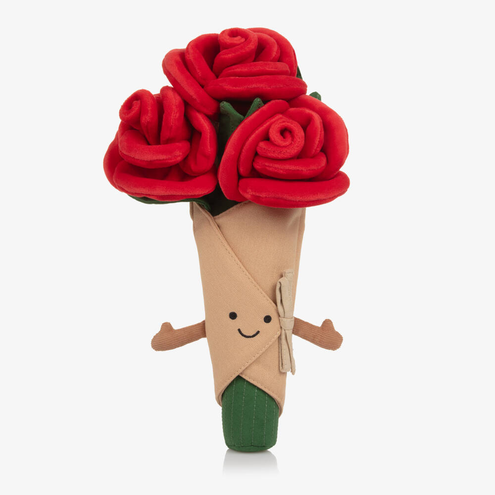 Jellycat-Amuseables Red Rose Bouquet Soft Toy (30cm) | Childrensalon