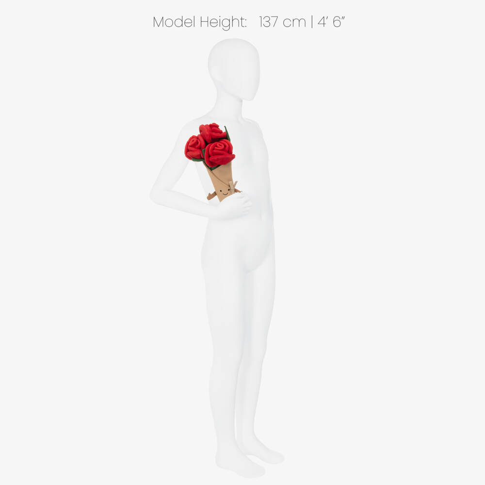 Jellycat-Amuseables Red Rose Bouquet Soft Toy (30cm) | Childrensalon