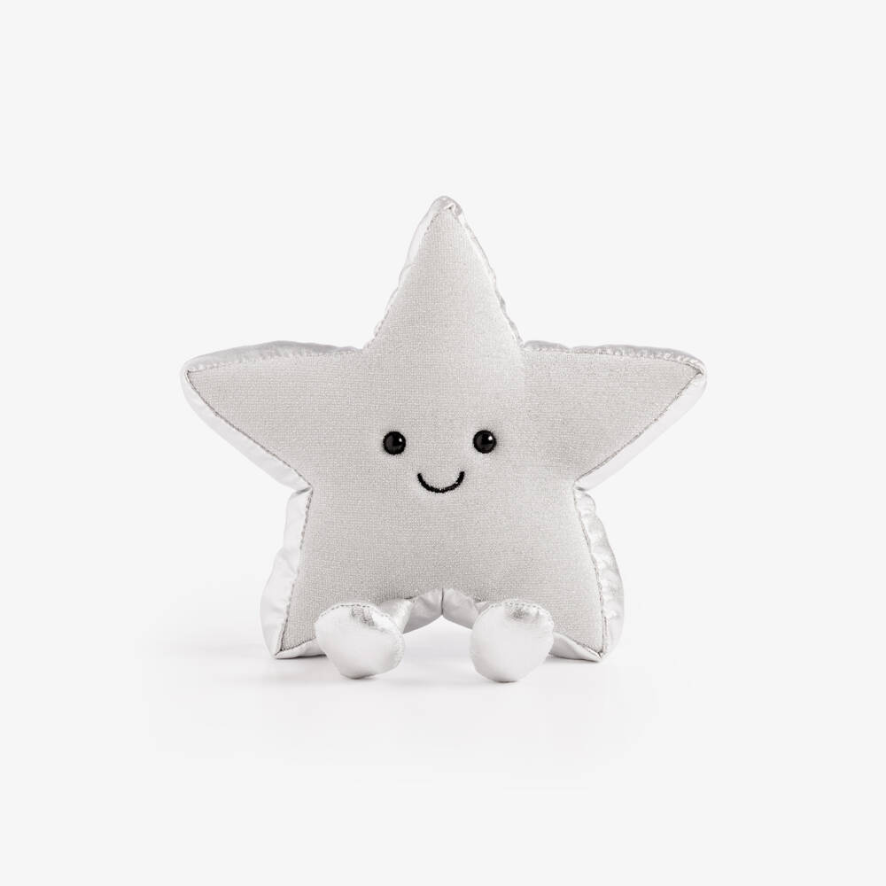 Jellycat-Amuseables Silver Star Soft Toy (17cm) | Childrensalon