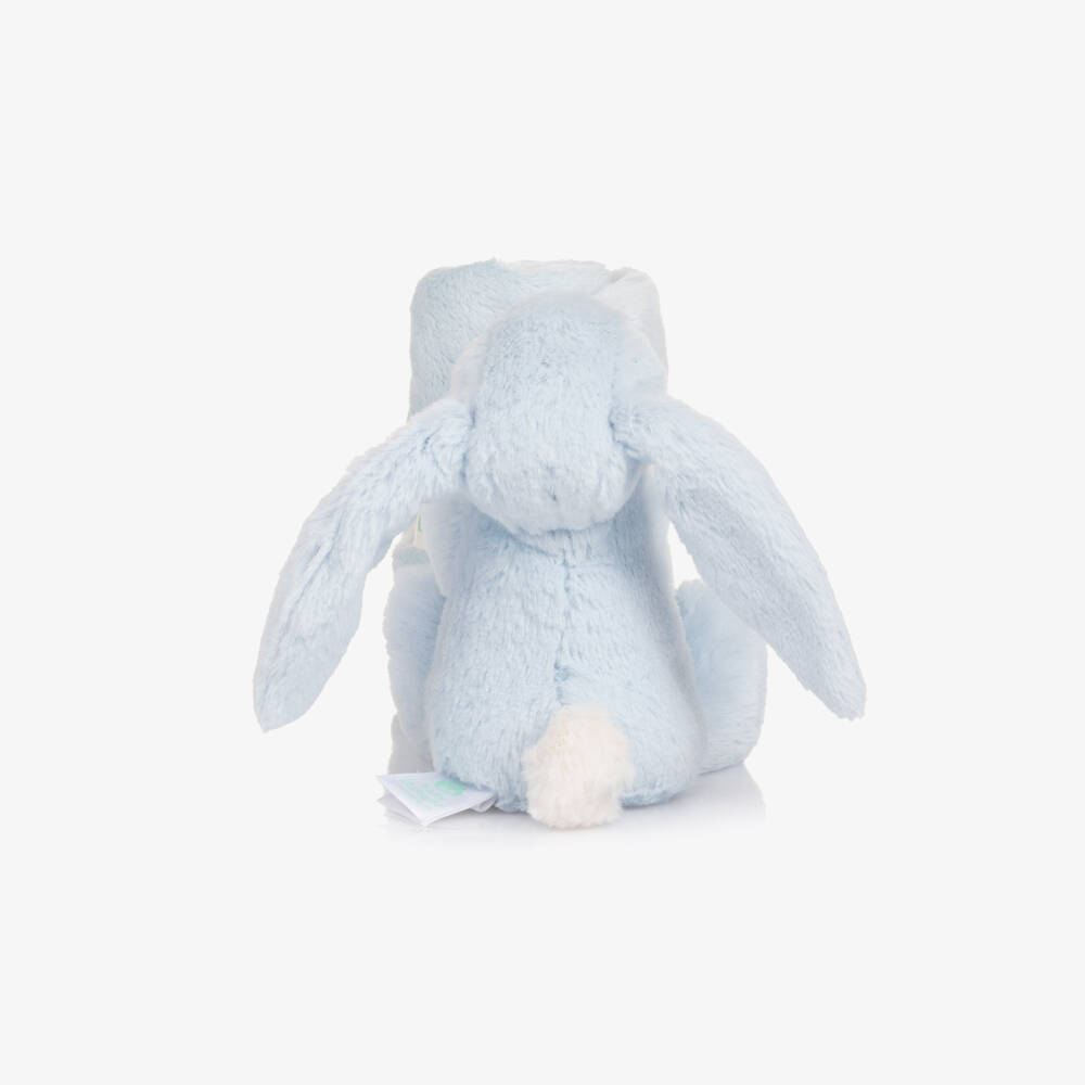 Jellycat-Baby Boys Blue Bashful Bunny Doudou (34cm) | Childrensalon