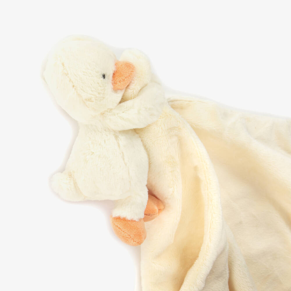 Jellycat-Baby Girls Bashful Duckling Doudou (34cm) | Childrensalon