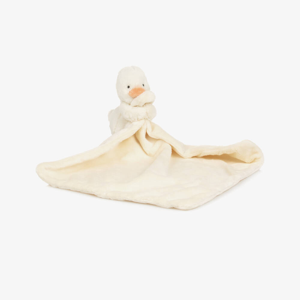 Jellycat-Baby Girls Bashful Duckling Doudou (34cm) | Childrensalon