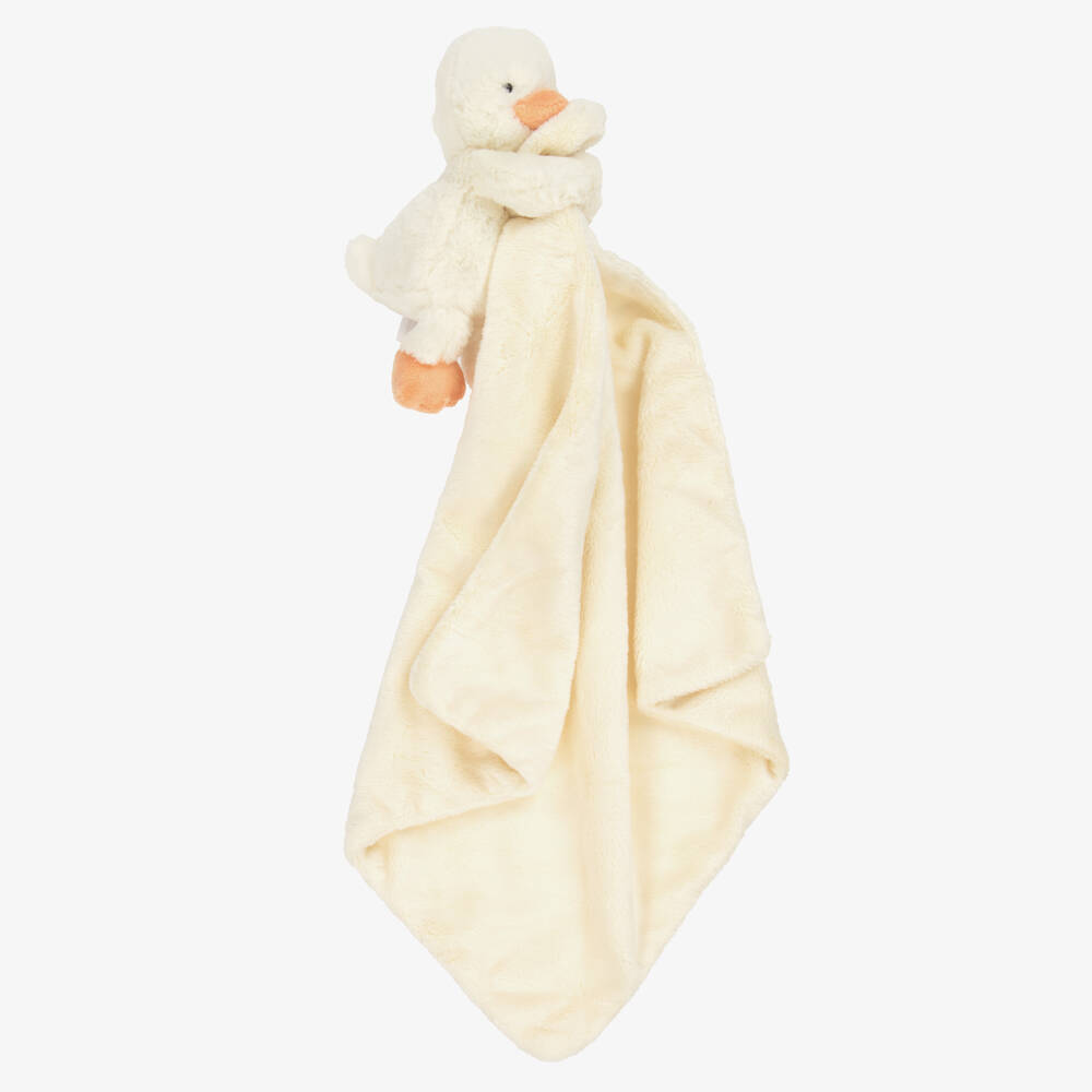 Jellycat-Baby Girls Bashful Duckling Doudou (34cm) | Childrensalon