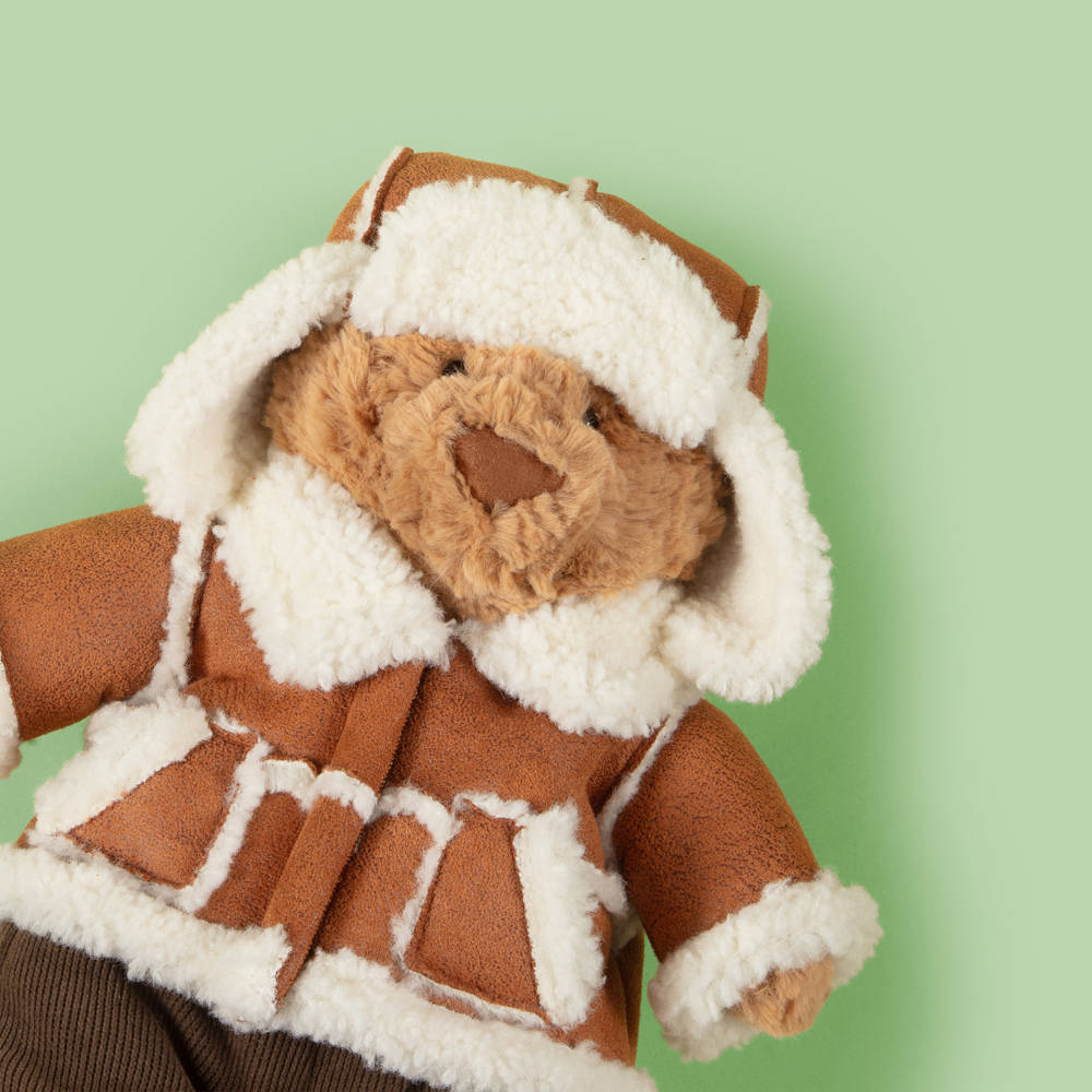 Jellycat-Bartholomew Bear Alpine Outfit Soft Toy (26cm) | Childrensalon
