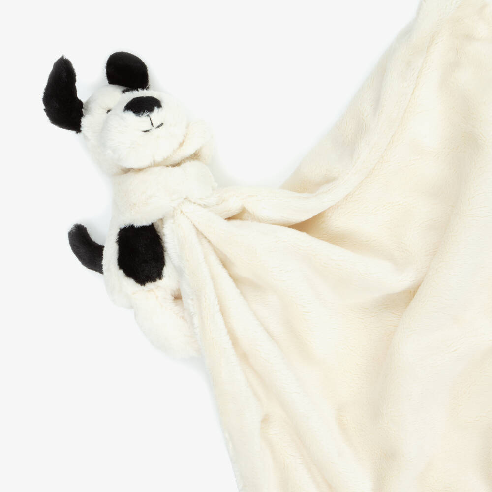 Jellycat-Bashful Ivory & Black Puppy Doudou (34cm) | Childrensalon