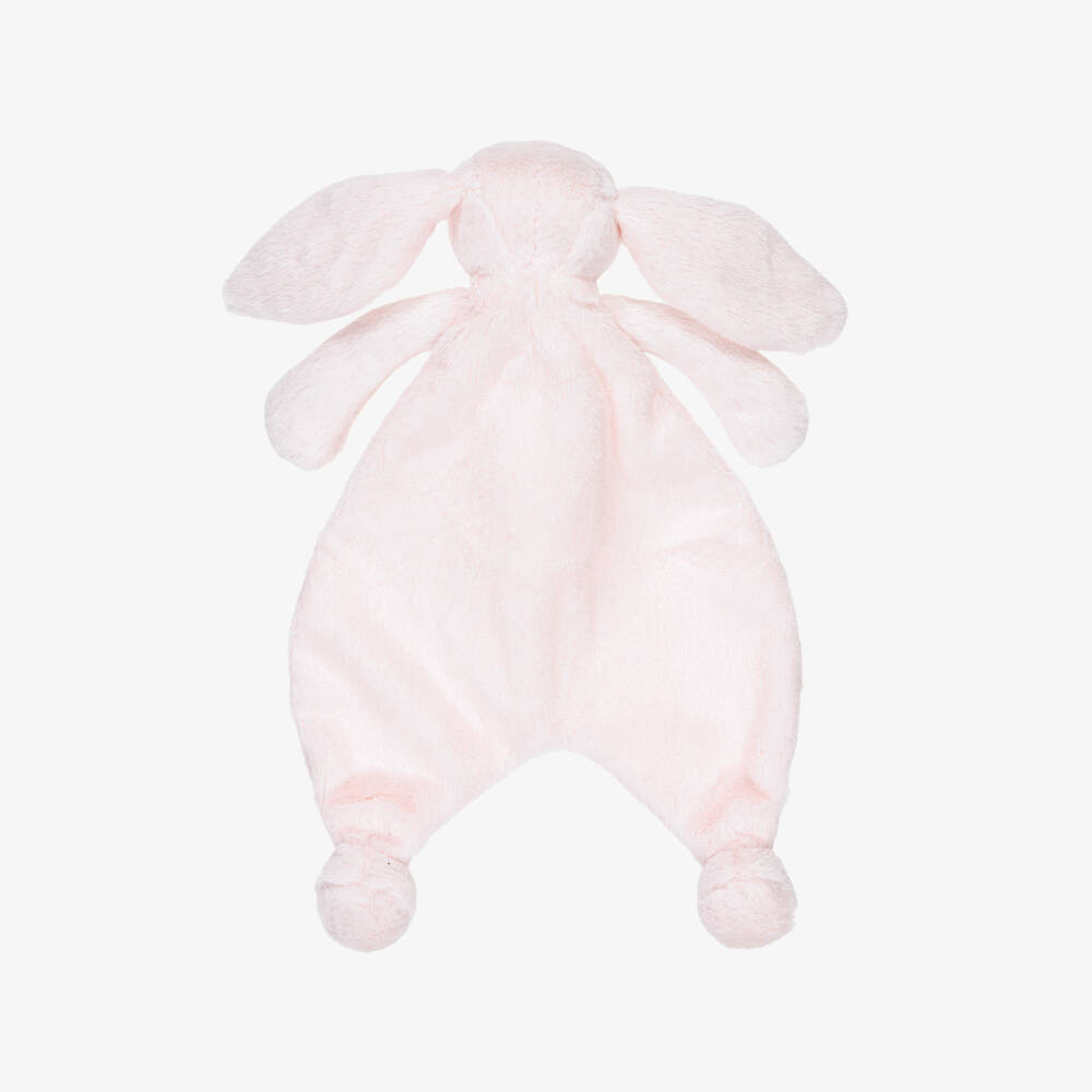 Jellycat-Bashful Pink Bunny Faux Fur Comforter (27cm) | Childrensalon