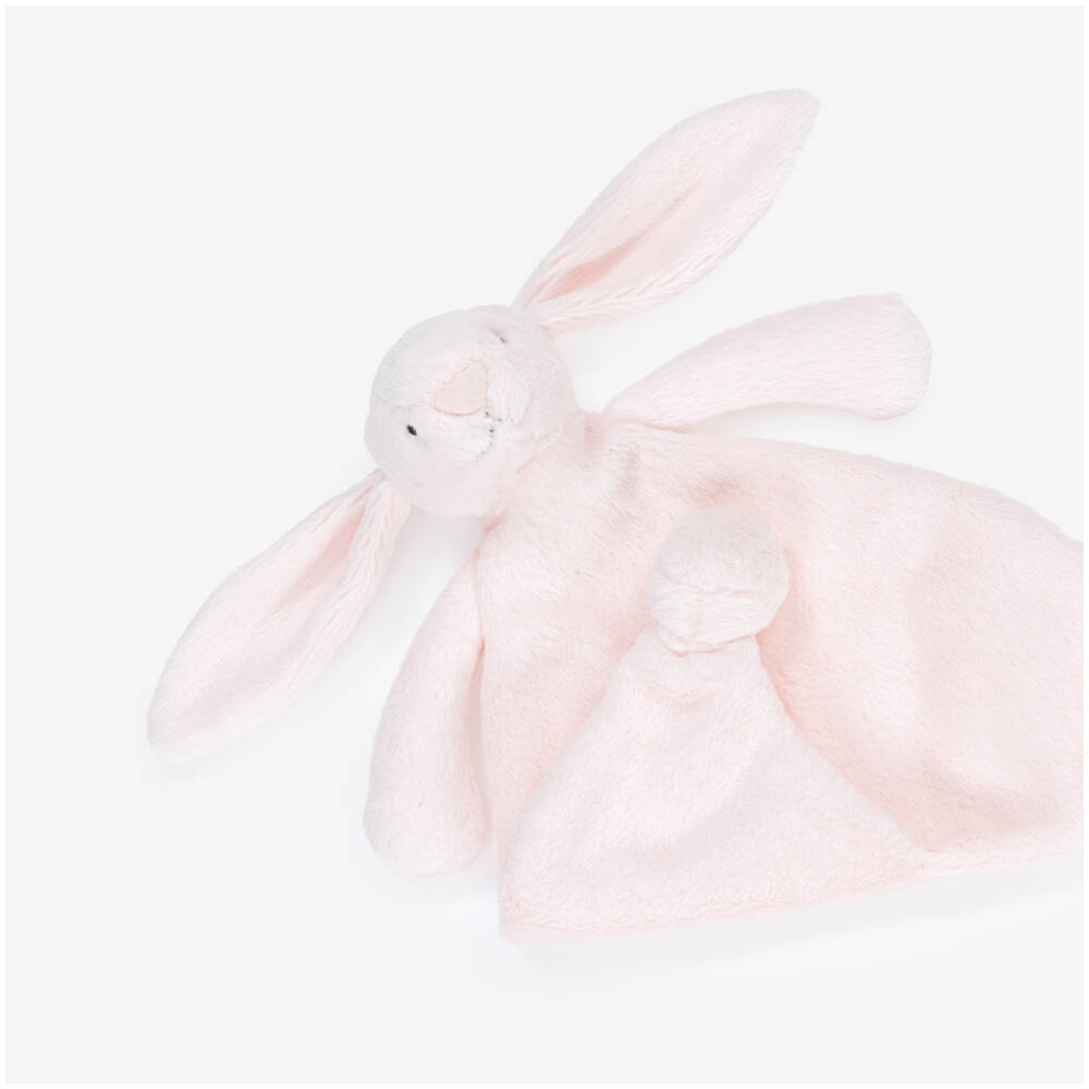 Jellycat-Bashful Pink Bunny Faux Fur Comforter (27cm) | Childrensalon