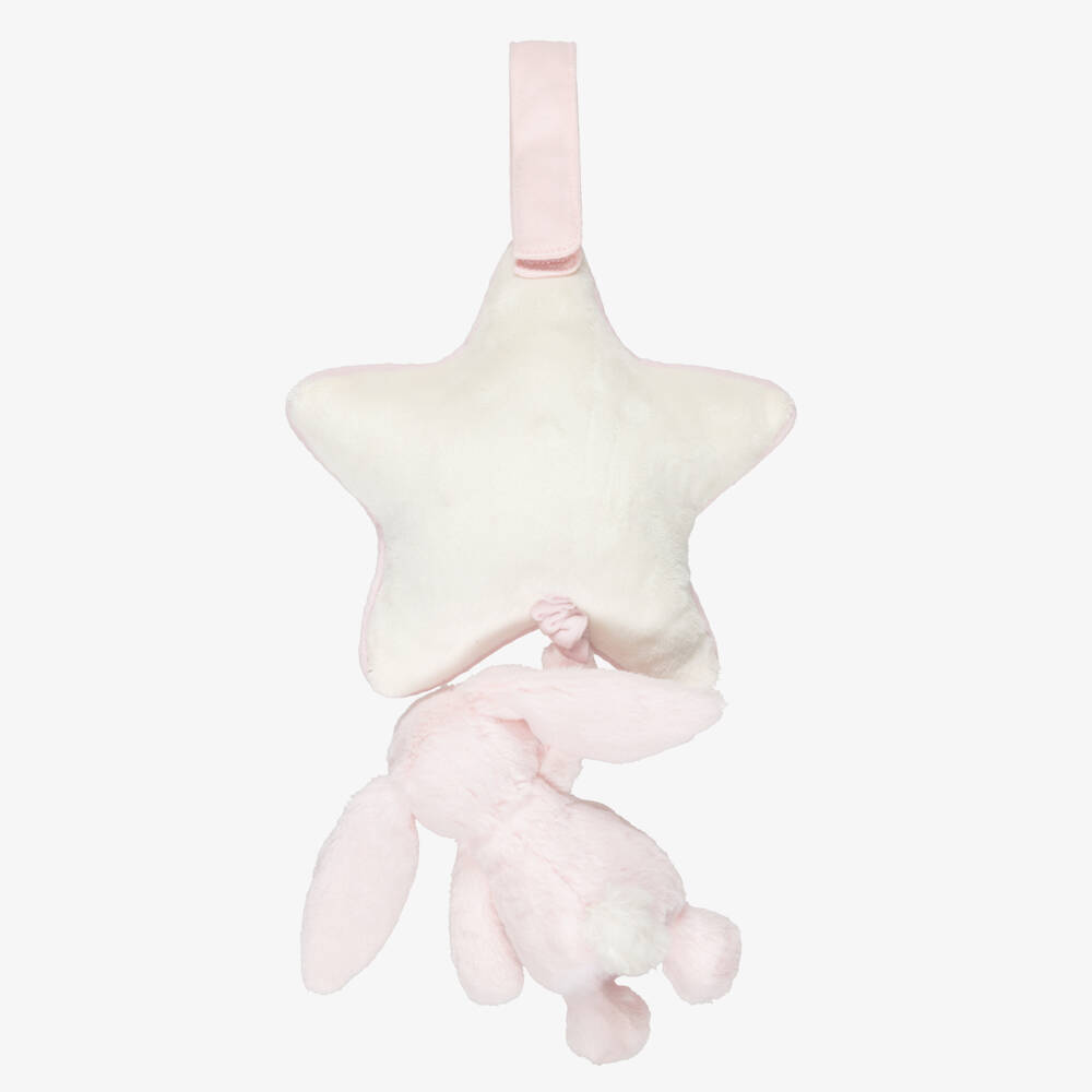 Jellycat-Bashful Pink Bunny Musical Toy (30cm) | Childrensalon
