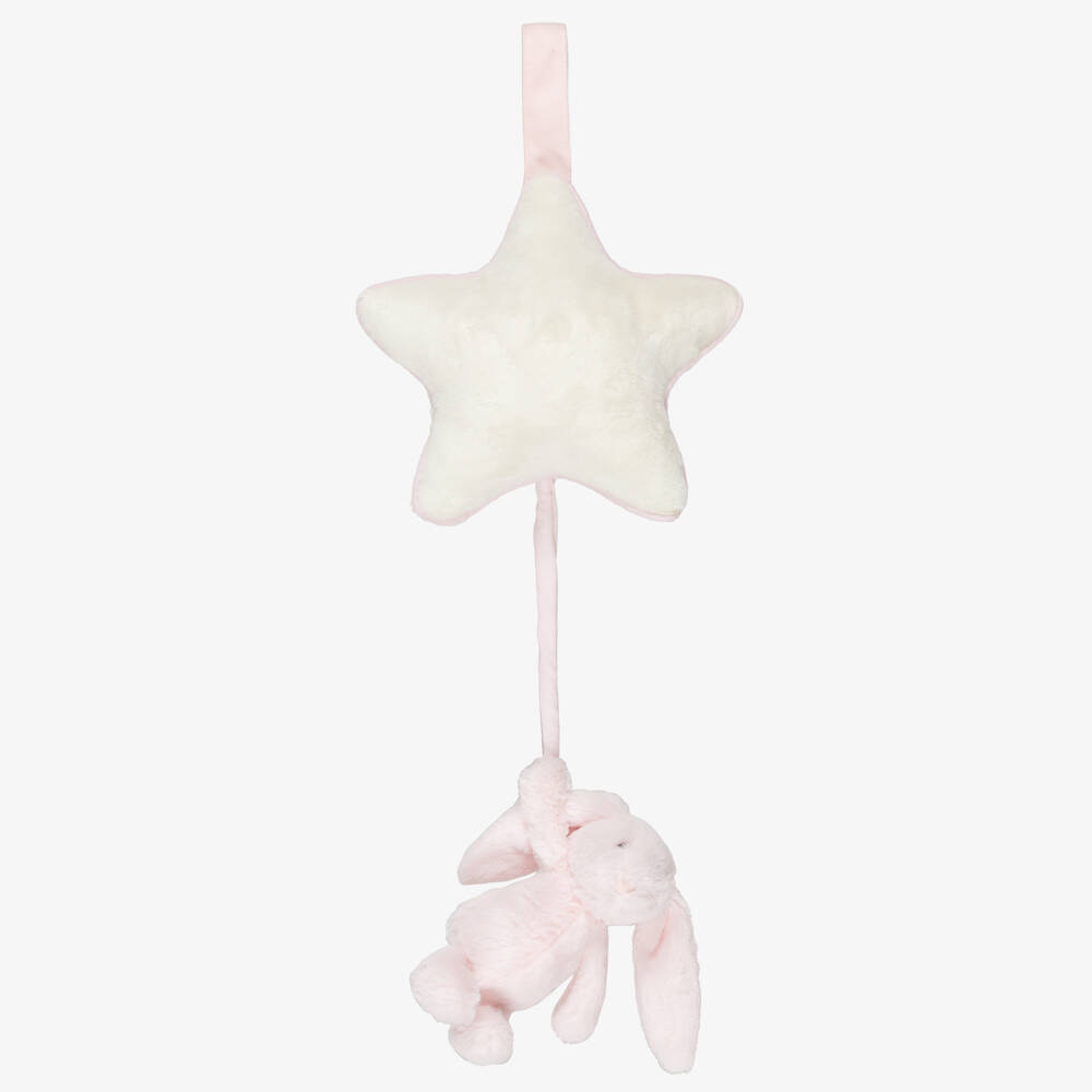 Jellycat-Bashful Pink Bunny Musical Toy (30cm) | Childrensalon