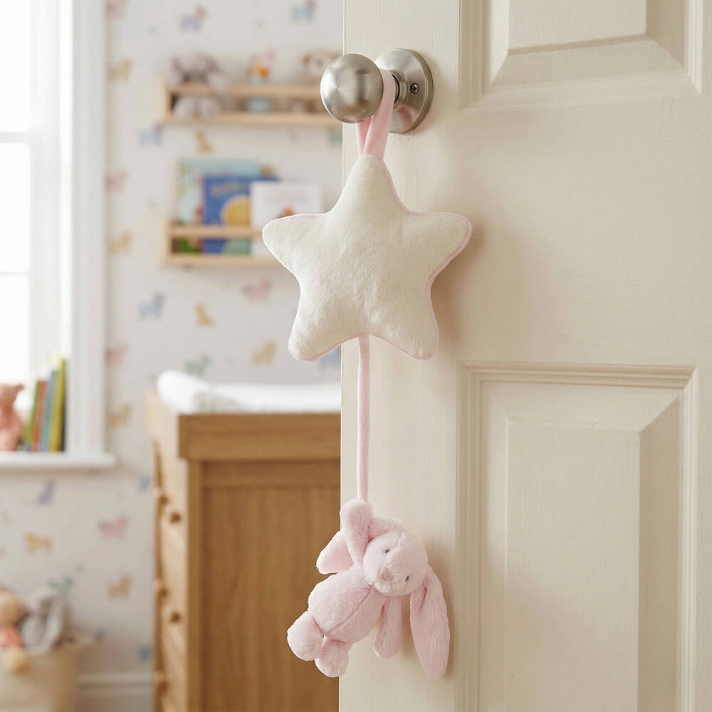 Jellycat-Bashful Pink Bunny Musical Toy (30cm) | Childrensalon
