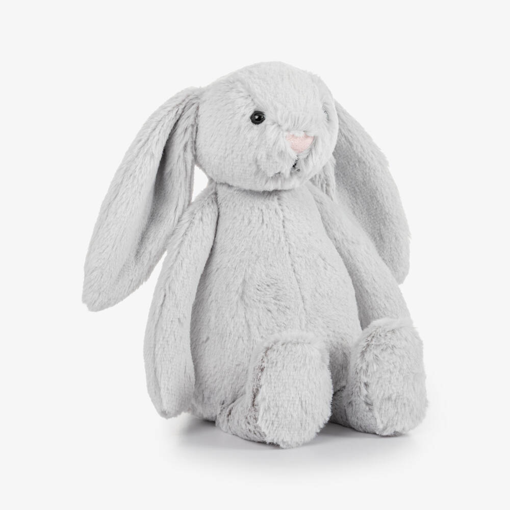 Jellycat-Bashful Silver Bunny Soft Toy (18cm) | Childrensalon