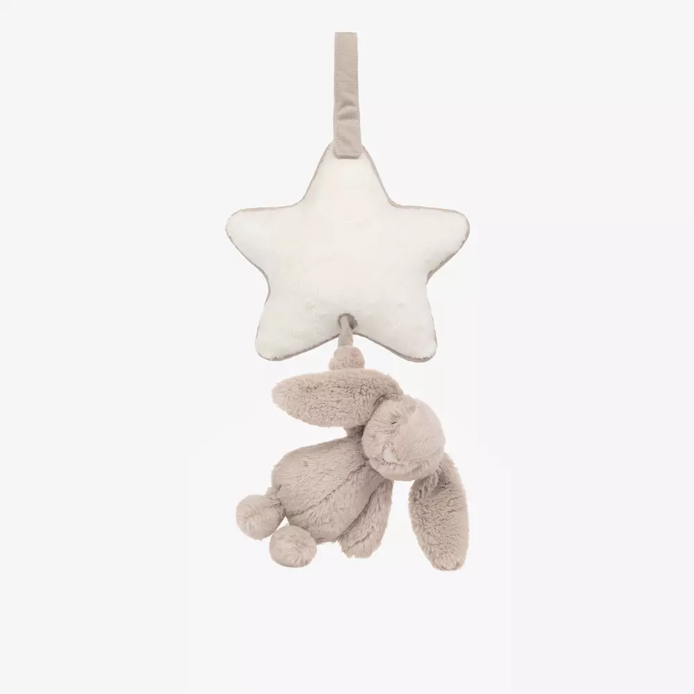 Jellycat-Beige Bashful Bunny Musical Toy (28cm) | Childrensalon