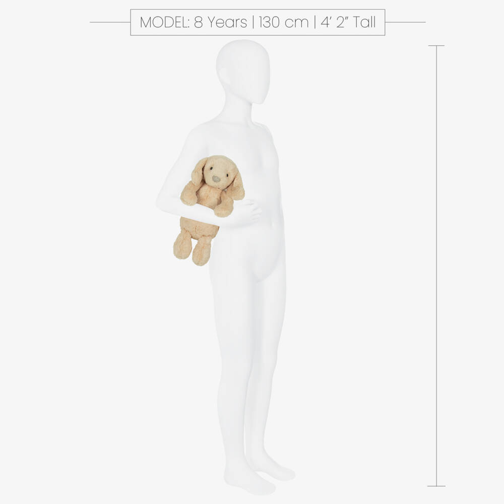Jellycat-Beige Bashful Luxe Puppy Orlando (34cm) | Childrensalon