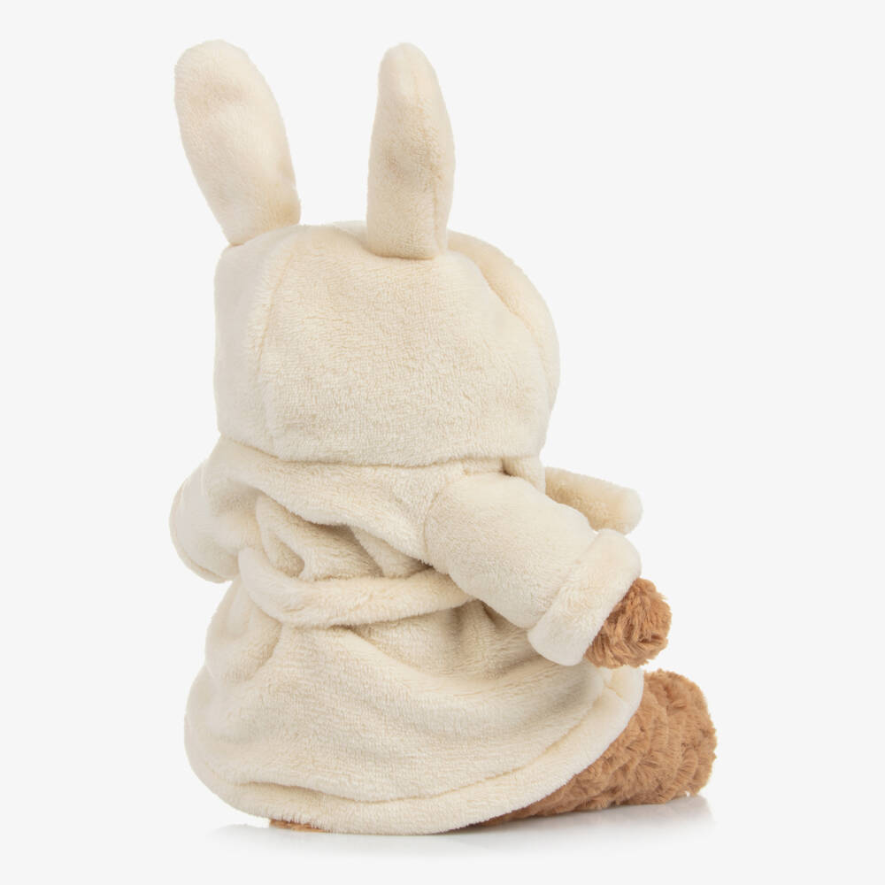 Jellycat-Beige Bathrobe Bartholomew Bear Toy (26cm) | Childrensalon