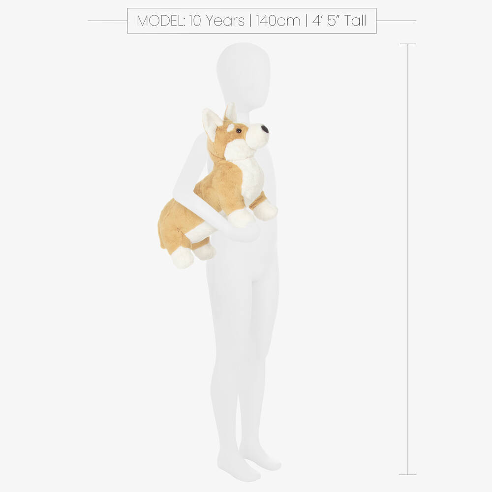 Jellycat-Beige Betty Corgi Soft Toy (34cm) | Childrensalon