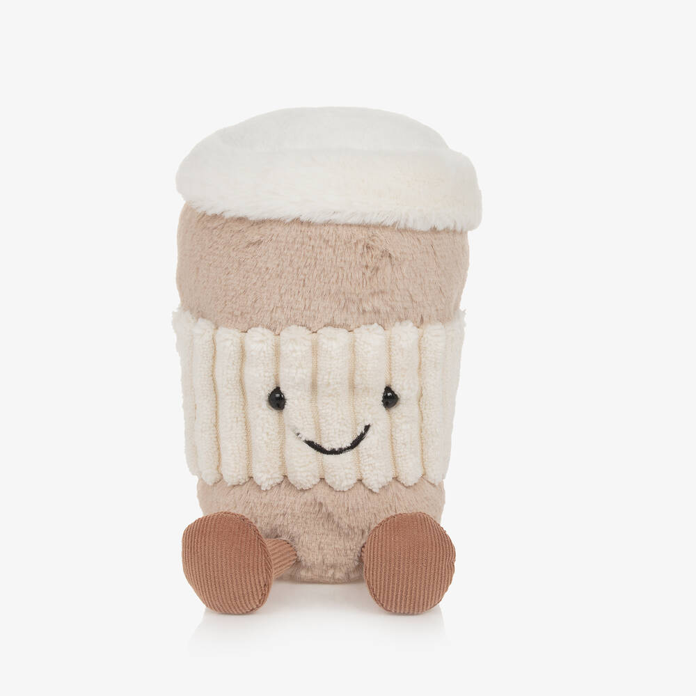 Jellycat-Beige Coffee-To-Go Soft Toy (15cm) | Childrensalon