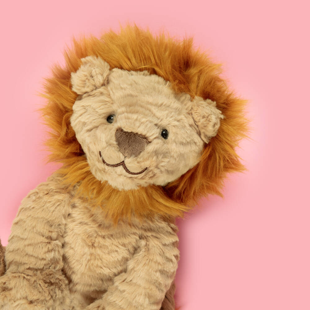 Jellycat-Beige Fuddlewuddle Lion Medium Soft Toy (23cm) | Childrensalon