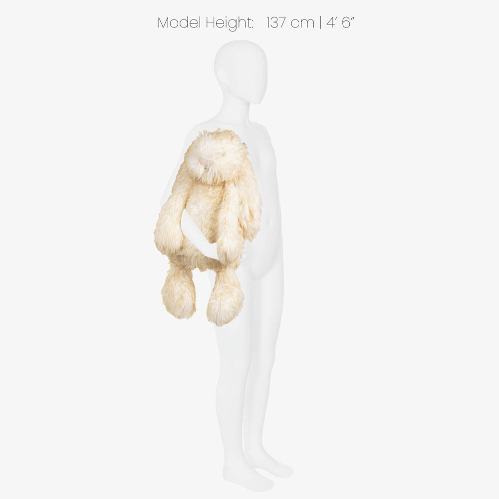 Jellycat-Beige Springlowe Luxe Bunny (58cm) | Childrensalon